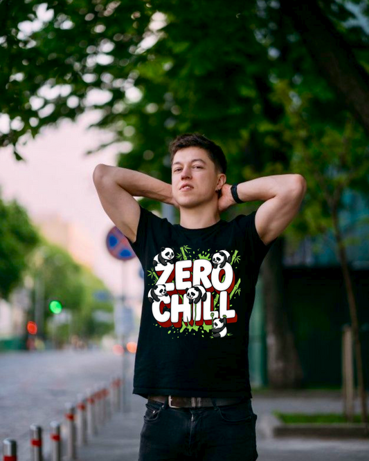 Zero Chill Panda Graphic T-Shirt – Fun Streetwear Tee